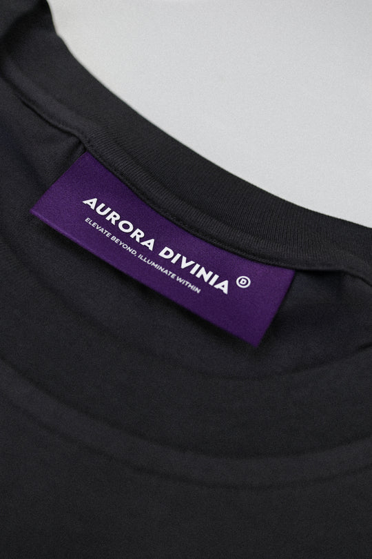 CHARCOAL GREY - AURORA DIVINIA T-SHIRT